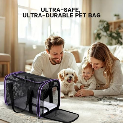 Cat Carrier, Soft-Sided Pet Carrier Bag, Breathable Mesh - Image 5