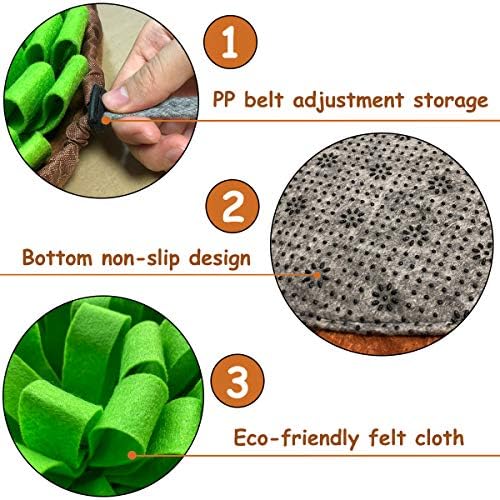 Pet Snuffle Mat for Dogs, Interactive Feed Puzzle for Boredom, Encourages - Image 3