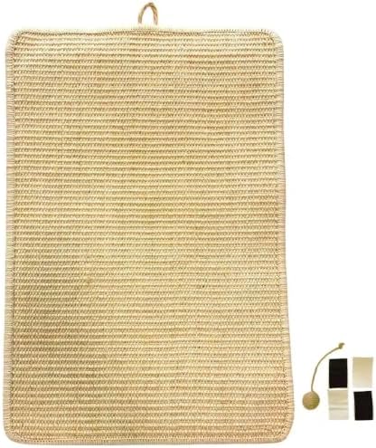 Wall & Floor Mount Cat Scratcher Pad, 23.6 × 15.7 inch Sisal Mat - Image 2
