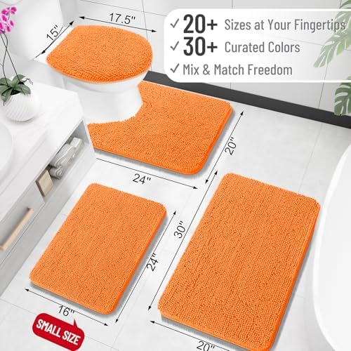 OLANLY Large Bathroom Rugs 70x46, Extra Soft Absorbent Chenille Bath Rugs - Image 2