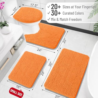OLANLY Large Bathroom Rugs 70x46, Extra Soft Absorbent Chenille Bath Rugs - Image 2