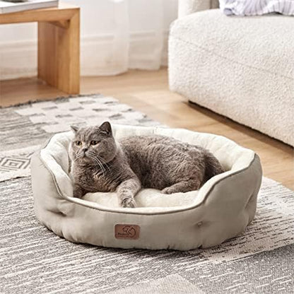 Bedsure Small Dog Bed Washable, Round Cat Beds - Image 2