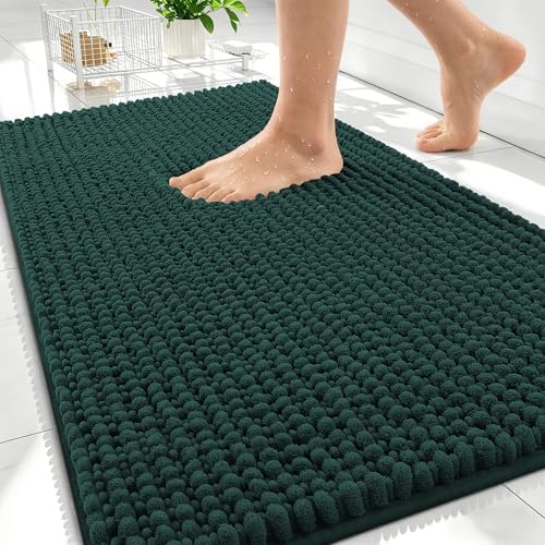 OLANLY Thick Chenille Absorbent Bathroom Rugs Mat 30x20 by OLANLY