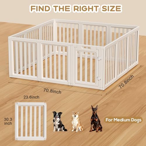 Dog Playpen Indoor, Puppy Playpen, 12 Panels - Image 3