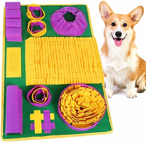Vivifying Snuffle Mat for Dogs, 8-Zone Treat Puzzle by Vivifying