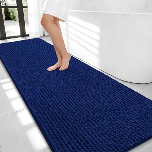 OLANLY Thick Chenille Bathroom Runner Rugs 70x24, Absorbent Bath Mat by OLANLY