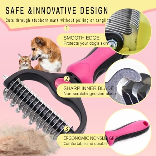 Pet Grooming Rake for Dogs & Cats - Image 5