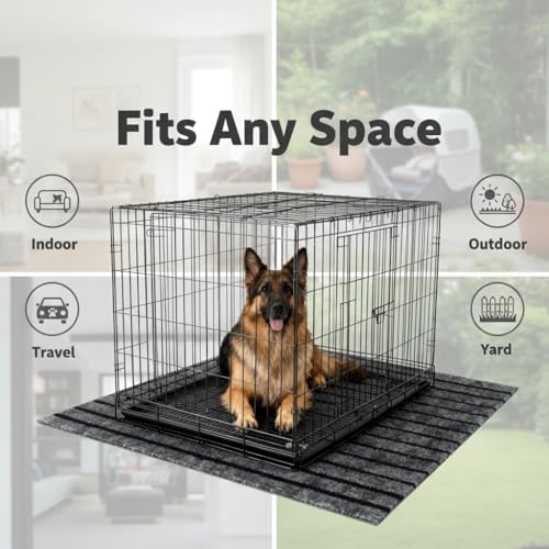 Dog Crate Mat 47"x32" Extra Thick Waterproof Non-Slip Kennel Pad - Image 3