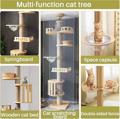 Yinanroa Mekidulu Floor to Ceiling Cat Tree - Image 2
