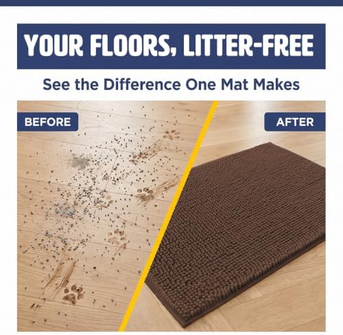 Muddy Mat® | Cat Litter Mat 18"x28", Litter Trapping Mat, Super Absorbent - Image 2