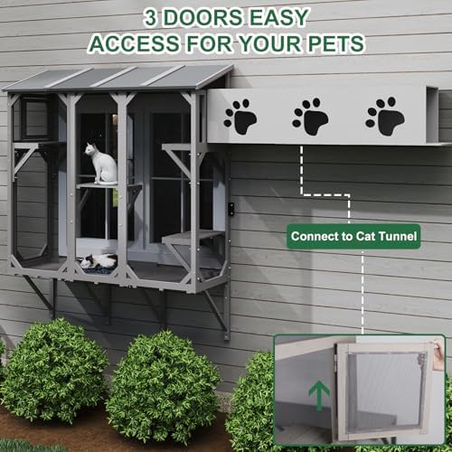 ketive Cat Catio Expandable Window Box Enclosure - Image 5