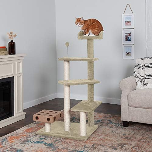 Furhaven 49.5" Tall Cat Tree for Indoor Cats, Ft. Sisal Scratching Posts - Image 3
