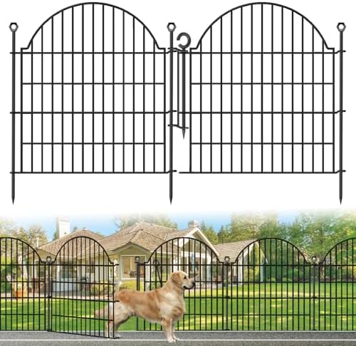 5 Panels No Dig Decorative Garden Fence by Blingluck
