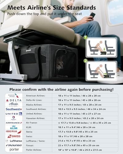 Pecute Top Expandable Airline Approved Pet Carrier - Image 5