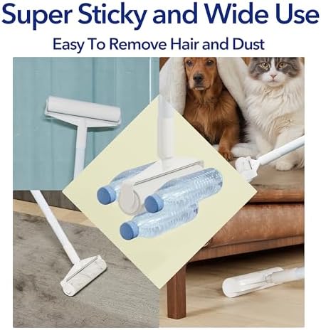 Large Lint Roller for Furniture, 9.45'' Rollers for Floor, 360 Sheets - Image 6