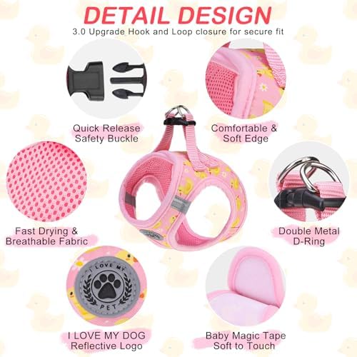 BEAUTYZOO Dog Harness Medium Sized and Leash Set, No Pull Pet Vest - Image 2