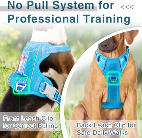BARKBAY No Pull Dog Harness for Large Dogs, ID Tag Holder Dog Vest - Image 3
