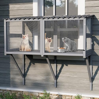 Cat Catio, Cat Window Perch for Indoor Cats, Cats Enclosure Windows by Dephet