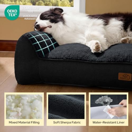 Bedsure SupportMax® Extra Thick Orthopedic XL Dog Beds Large Sized Dog - Image 5