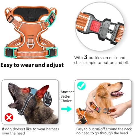 Timos Dog Harness, Front Clip No Pull Medium Sized - Image 2