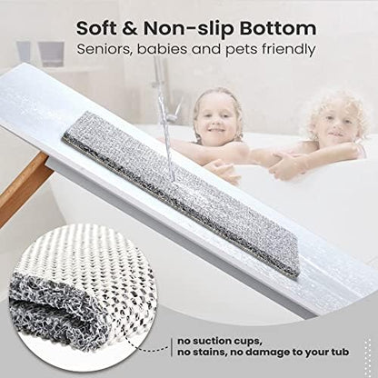 0.6" Extra Thick Non Slip Shower Mat, PVC Loofah Shower Mat - Image 6