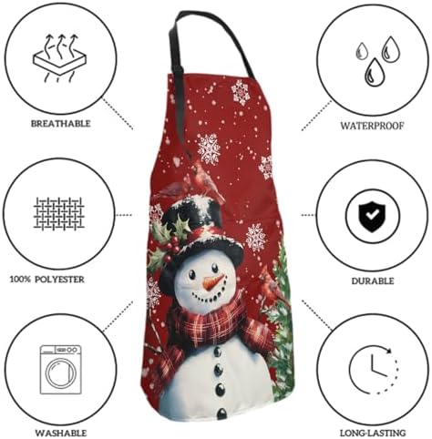 Sweetshow Cute Dog Apron with 2 Pockets and Adjustable Neck Waterproof Kitchen - Image 6