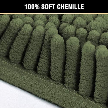 H.VERSAILTEX Microfiber Bath Rugs Chenille Floor Mat Ultra Soft Washable - Image 3