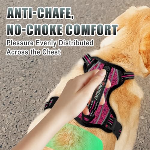 BARKBAY Dog Harness for Large Dogs No Pull Dog Vest ID Tag Pocket - Image 4