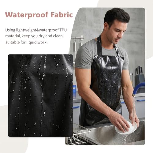 Nanxson TPU Waterproof Apron Lightweight Work Apron - Image 2