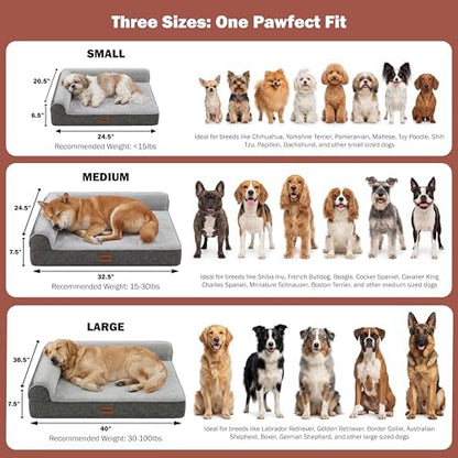 Pawfect Orthopedic Dog Bed for Small, Medium & Large Dogs, Memory Foam Pet Bed - Image 7