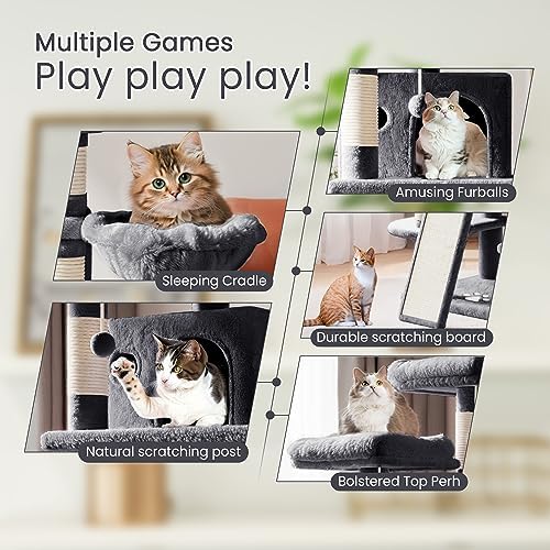SHA CERLIN 68 Inches Multi-Level Large Cat Tree - Image 3