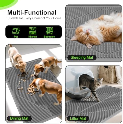 Mofason Rubber Cat Litter Mat Litter Box Mat - Image 6