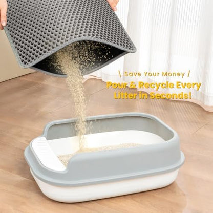 Cat Litter Mat, Upgrade Super Waterproof Back Layer Litter Box Mat, Non Slip - Image 5
