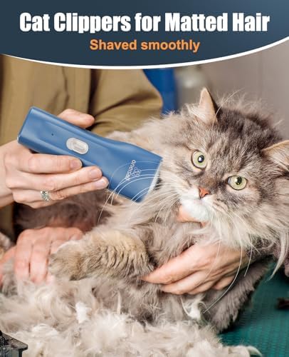 oneisall Pet Clippers for Cat Matted Hair, Quiet Pet Shaver for Cats - Image 2
