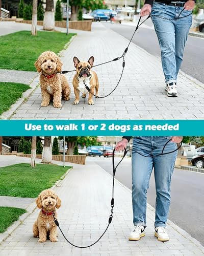PetBonus Rope Double Dog Leash, No Tangle Dual Leash - Image 5