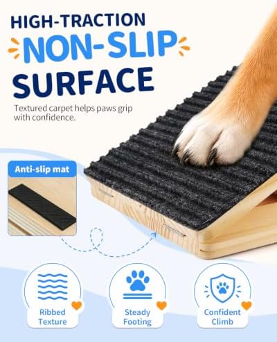Upgraded Dog Ramps for Stairs, Adjustable Portable Pet Steps - Image 4