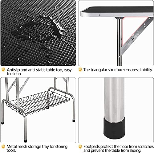 Pet Dog Grooming Table, Adjustable Large Heavy Duty Professional Foldable - Image 2