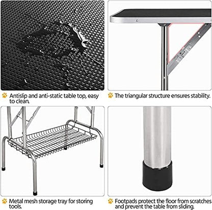 Pet Dog Grooming Table, Adjustable Large Heavy Duty Professional Foldable - Image 2