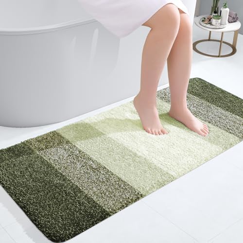 OLANLY Bathroom Runner Rug 40x20, Extra Soft Absorbent Microfiber Bath Rugs by OLANLY