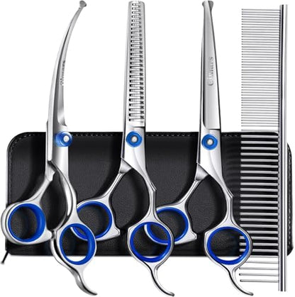 Gimars Professional 5 in 1 Grooming Scissors by Gimars