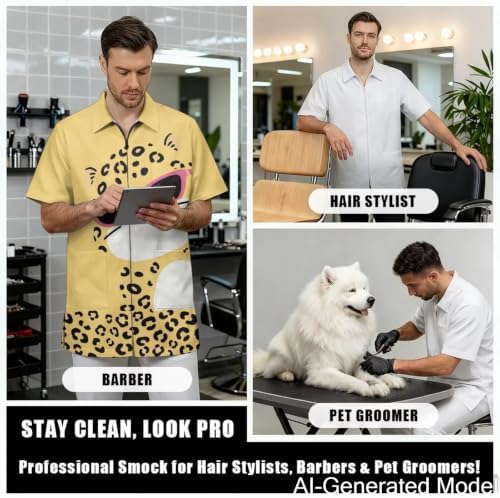 Professional Grooming Smock Unisex, Water Resistant Anti-Static - Image 4