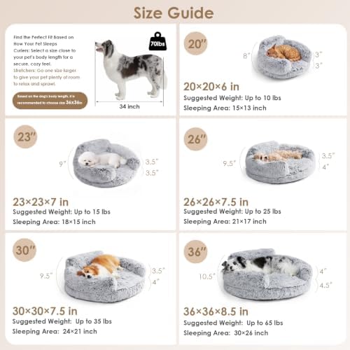 EHEYCIGA 23" Calming Donut Dog Bed - Image 3