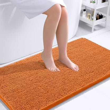 OLANLY Bathroom Runner Rugs 44x24, Extra Soft Absorbent Chenille Bath Rugs by OLANLY
