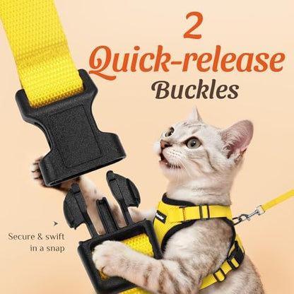 Dooradar Cat Harness and Leash Set, Adjustable and Escape Proof - Image 4