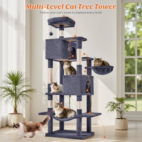 DUMOS Large 66 Inch Cat Tree Tower - Image 5