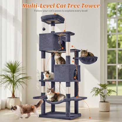 DUMOS 66 Inch Large Cat Tree Tower - Image 4