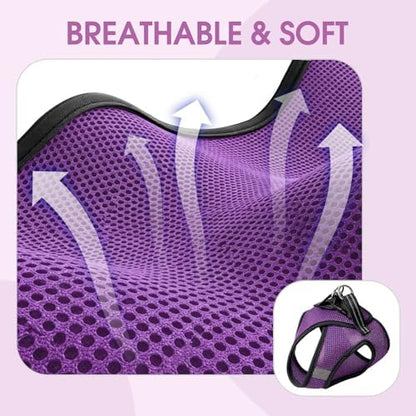 Heywean Cat Harness and Leash Escape Proof, Soft Breathable Mesh Kitty Walking - Image 3
