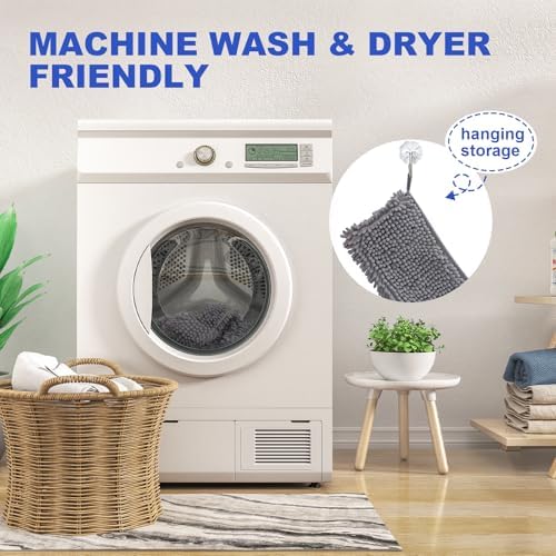 WOUSEDO Microfiber Chenille Dog Towel 1 Pack, Super Absorbent & Quick Dry - Image 4