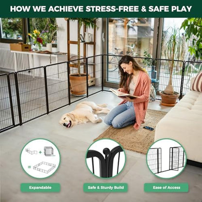 FXW Homeplus Indoor Dog Playpen, 6 Panels, - Image 4