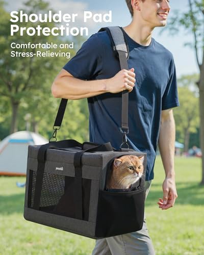 Pecute Cat Carrier, Portable Travel Pet Carrier - Image 6